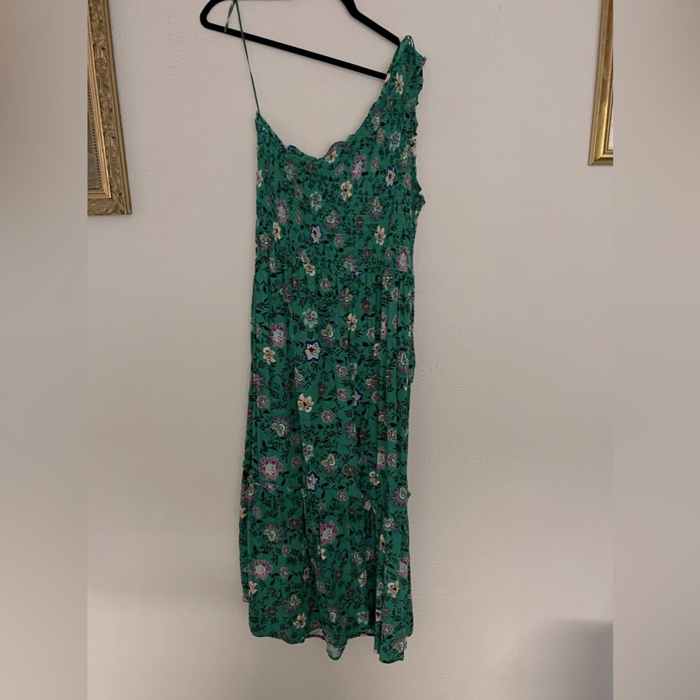 Floral one shoulder aline Maxi dress
